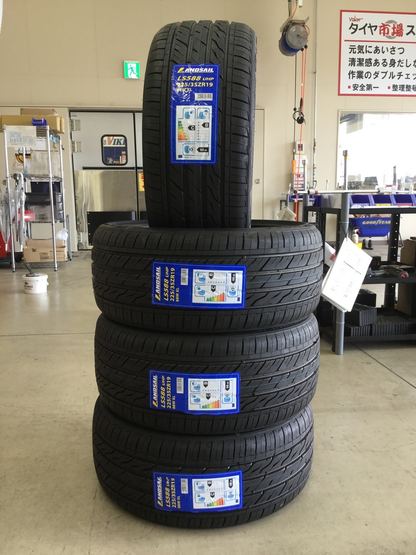 225/35Ｒ19 ランドセイル ご購入頂きました！｜バロータイヤ市場小牧